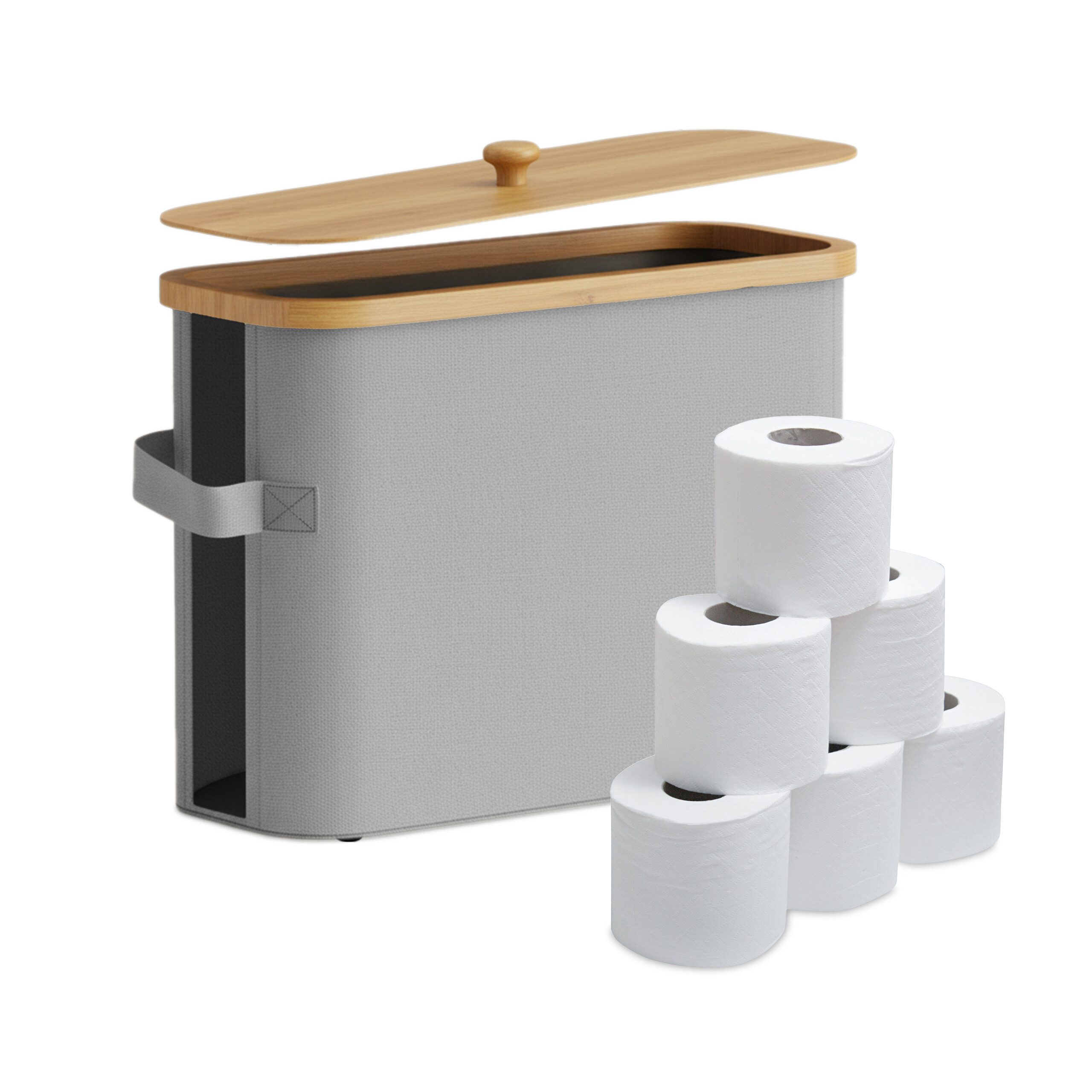 relaxdays Toiletten-Ersatzrollenhalter Toilettenpapier Aufbewahrung 12 Roll günstig online kaufen