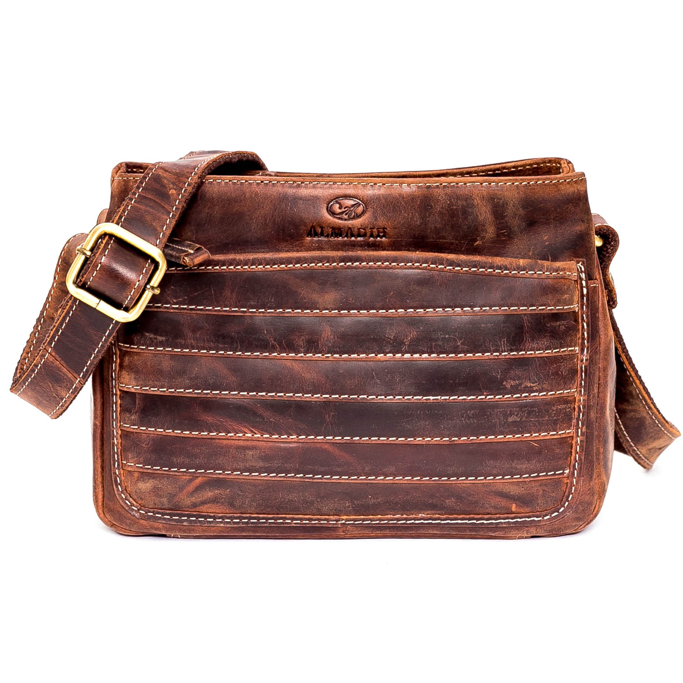 Umhängetasche Leder Damentasche AYA Ledertasche Clutch Schultertasche .