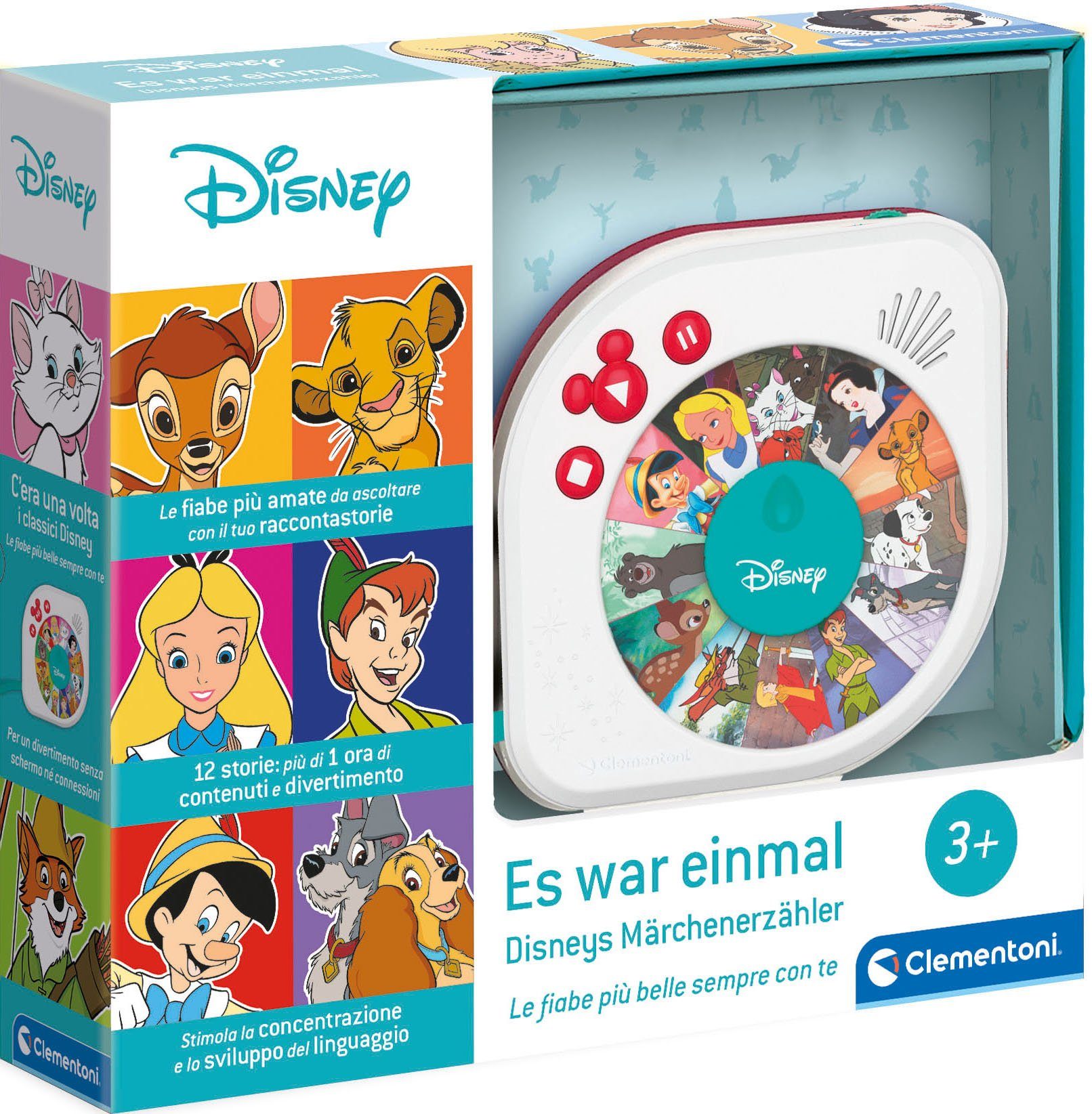 Clementoni® Lernspielzeug Tragbarer Disney Geschichtenerzähler