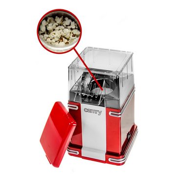 Camry Popcornmaschine CR 4480 Popcorn-Maschine, Popcorn-Maker, Popcornautomat, Retro Design, rot