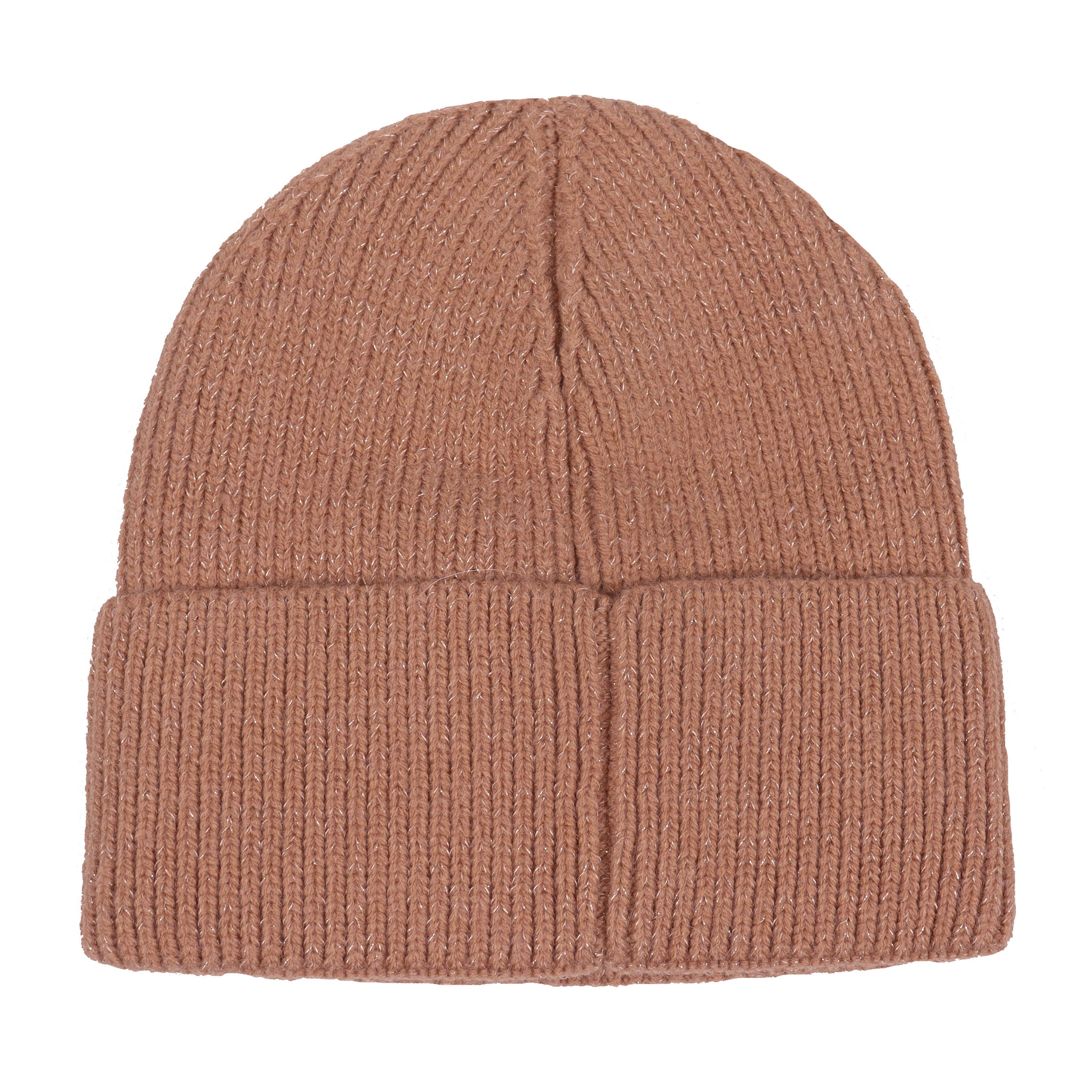 Capelli New York Beanie Strickmütze mit dezent eingearbeiteten Glitzerfäden
