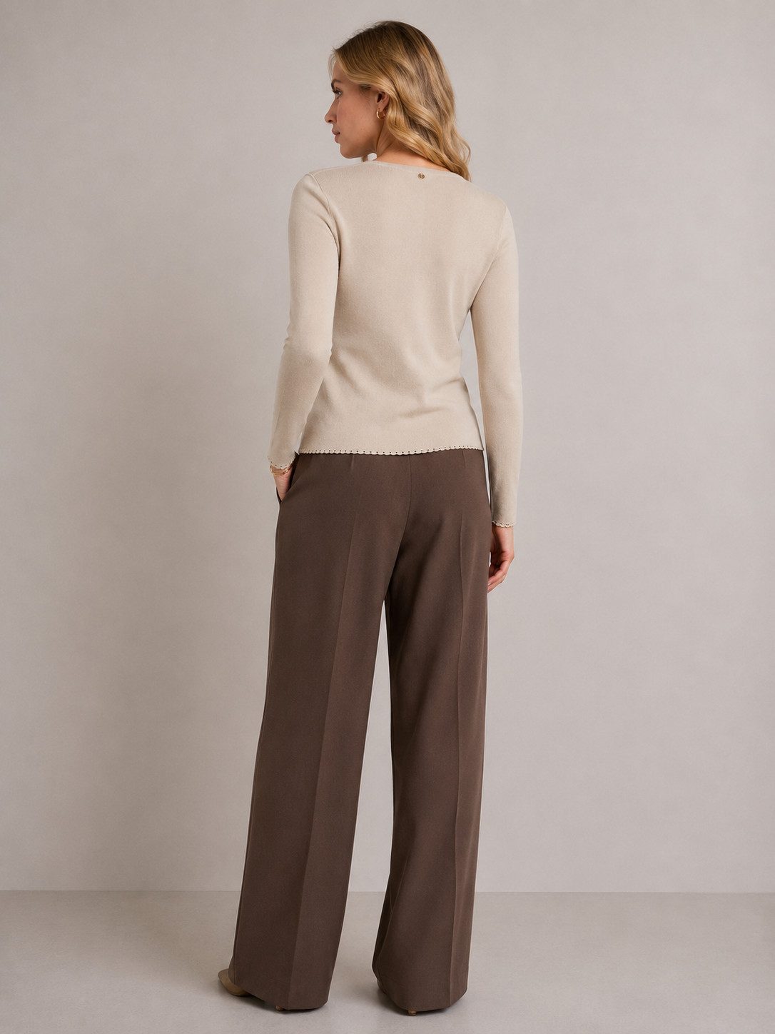Mos Mosh Rundhalspullover MMAliz Caliz Plain LS Knit