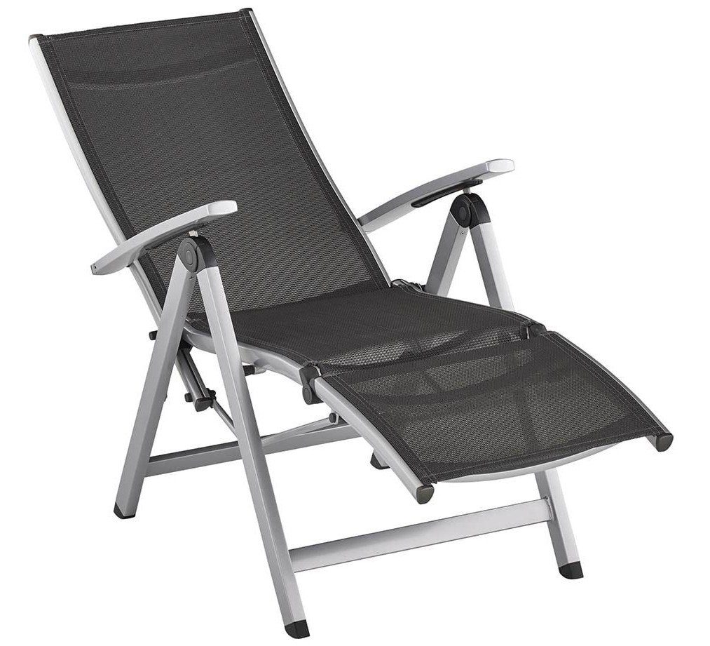 KETTLER Relaxliege Kettler EASY Basic Alu Relax Liege Sessel silber anthrazit