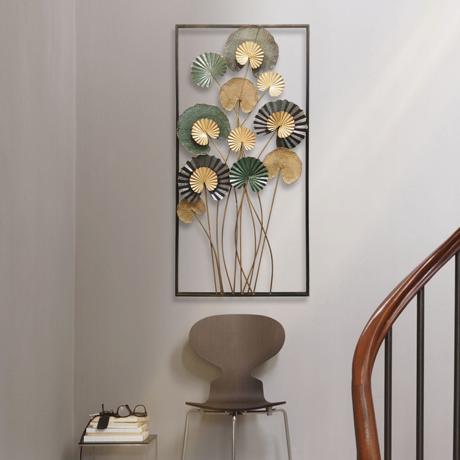 Dekoleidenschaft Metallbild 3D Wandbild "Blätter" oder günstig online kaufen