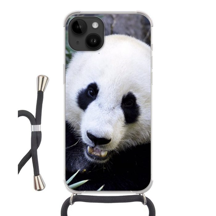 MuchoWow Handyhülle Panda - Tier - Blätter Handyhülle Telefonhülle Apple iPhone 14