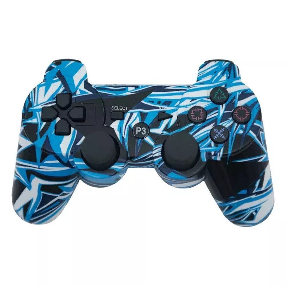 Ersatz Controller für PS 3 Wireless Gamepad Dual Vibration + Ladekabel Gaming-Controller
