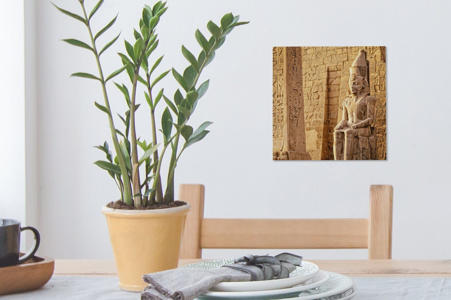 St), Ägypten Bilder - - Leinwandbild Statue Leinwand Wohnzimmer für Pharao, (1 OneMillionCanvasses® Schlafzimmer