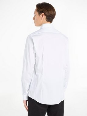 Calvin Klein Langarmhemd STRETCH DASH PRINT SLIM SHIRT