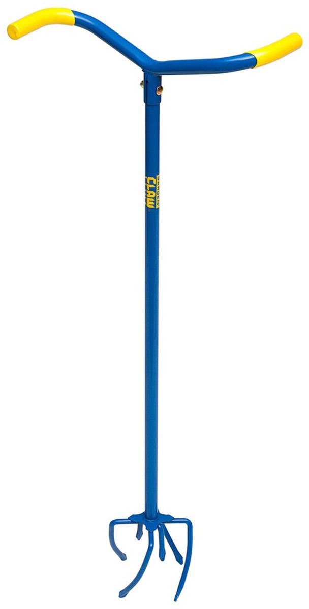 GardenClaw Blumenkralle Tuinklauw GC821-06 - Woelvork 14,5x14,5x95,5 cm Blau/Gelb, 1 St., 4 Zinken
