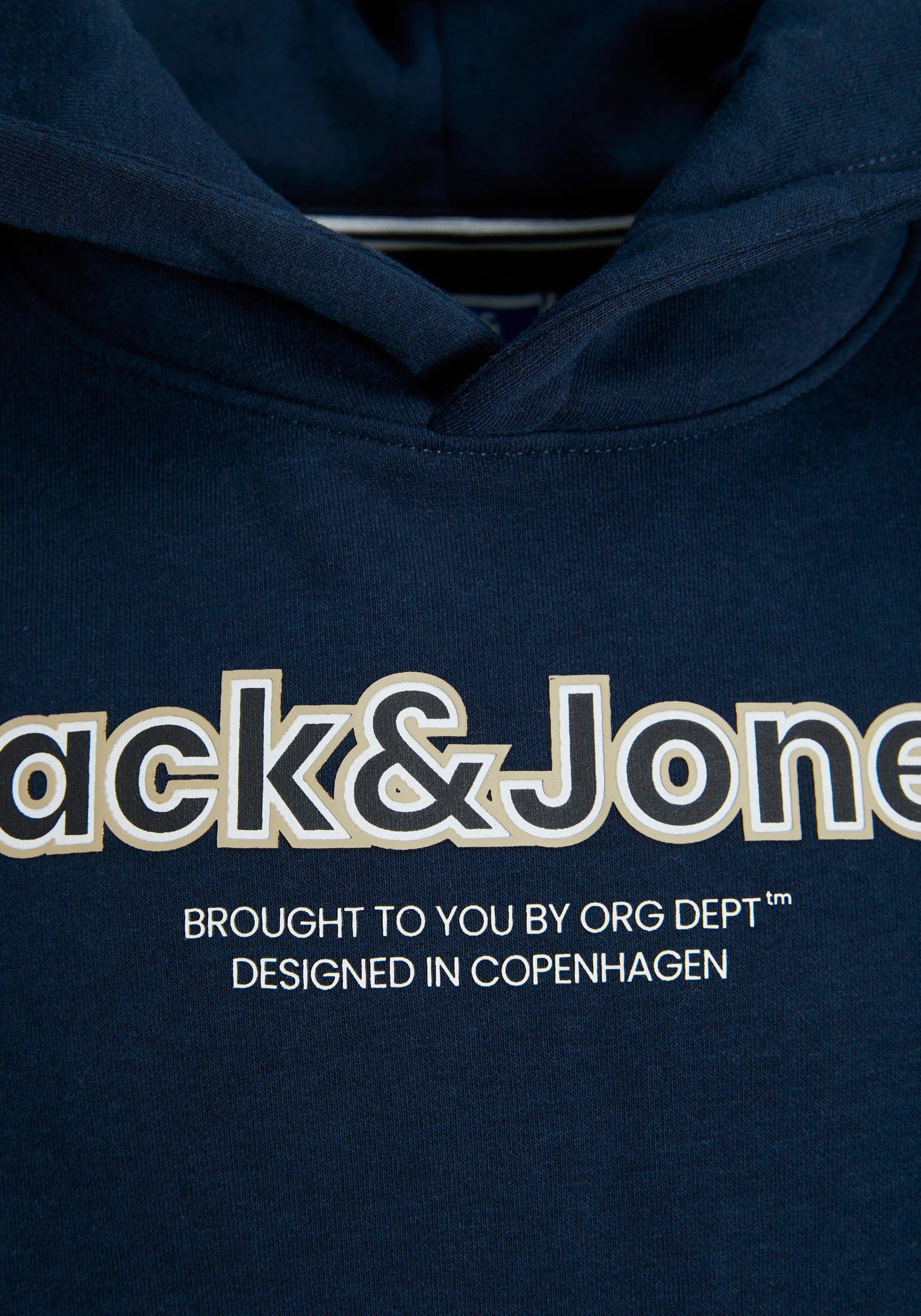 Jack & Jones Junior Kapuzensweatshirt SWEAT JNR BF Blazer Navy HOOD JORLAKEWOOD