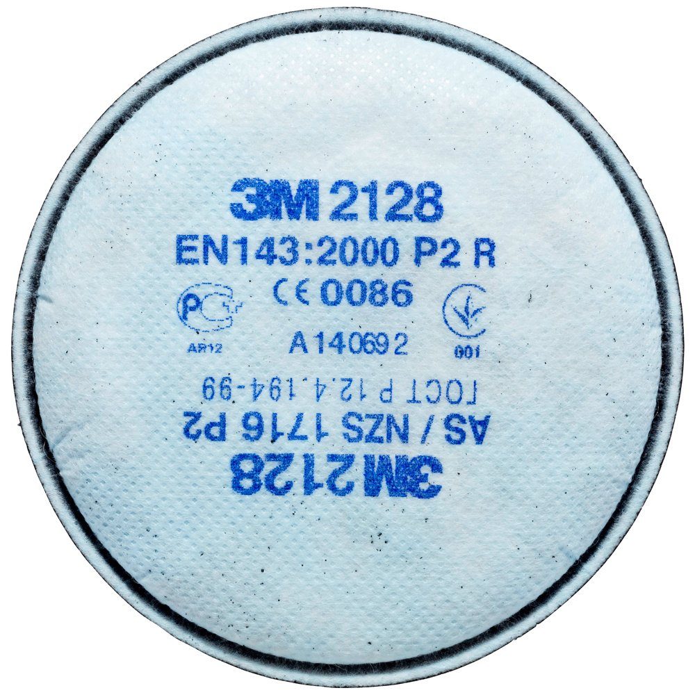 3M Kombifilter 3M 2128 mit Aktivkohle, P2R Partikelfilter 20 St. EN 143 DIN 143