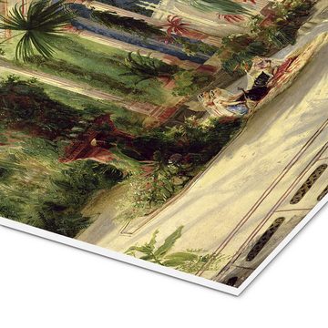 Posterlounge Forex-Bild Carl Blechen, Innenansicht des Palmenhauses in Potsdam, Malerei
