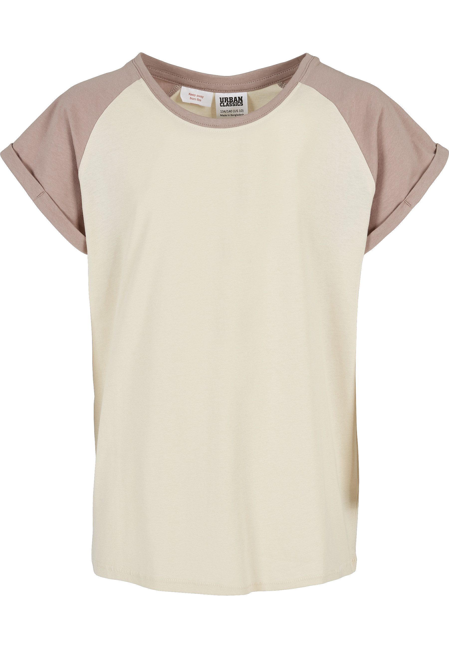 T-Shirt Urban Classics Damen Girls Contrast Raglan Tee
