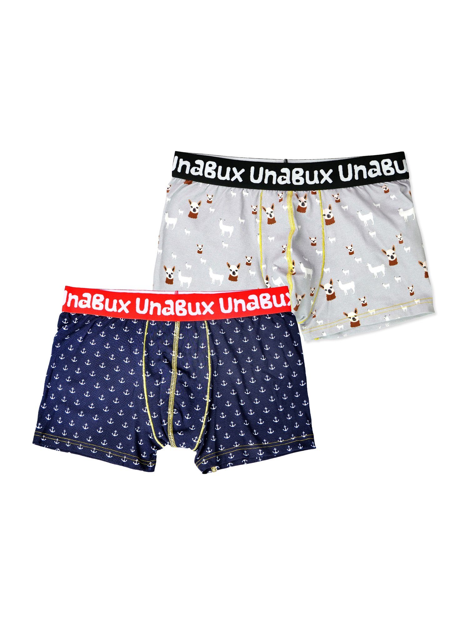 UnaBux Boxer Briefs WOOLHEAD / FIVE FINGERS Doppelpack Boxershorts (2-St) GOOD OLD ANCHOR