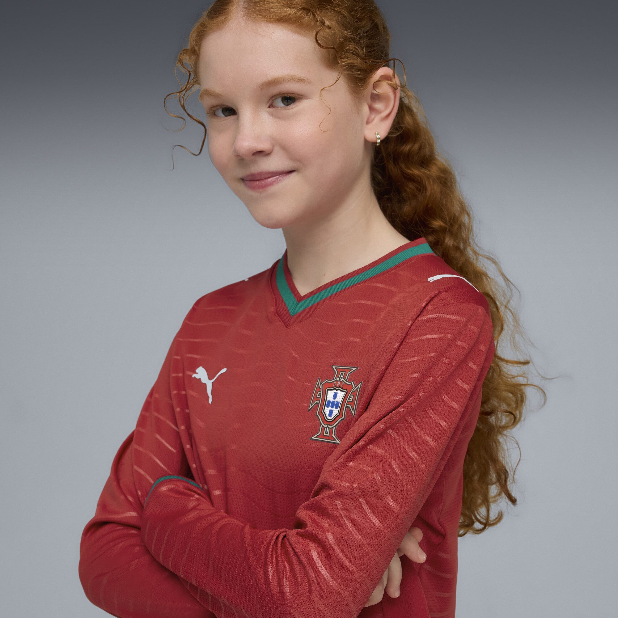 PUMA Trainingsshirt Portugal 2026 Langarm-Heimtrikot Jugendliche