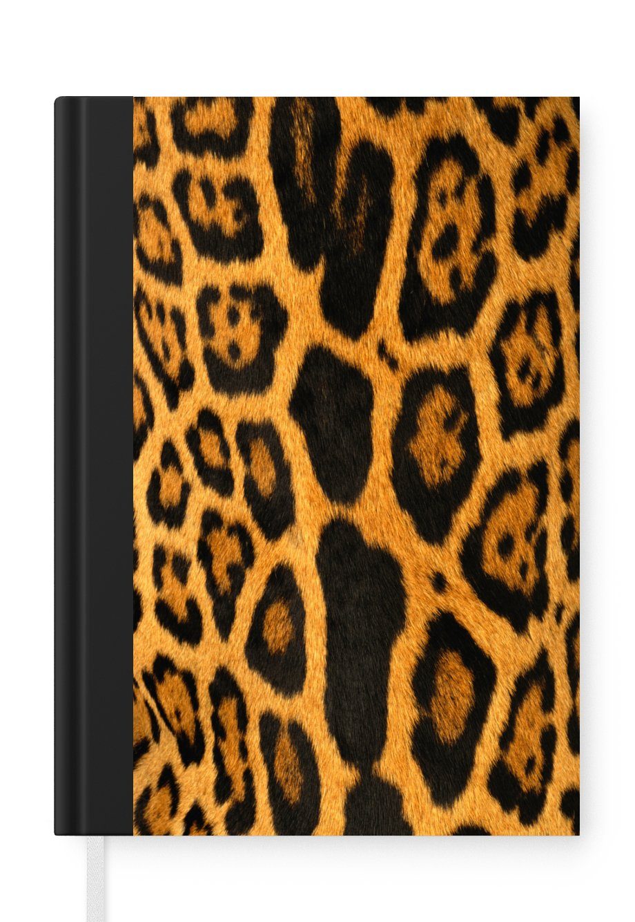 MuchoWow Notizbuch Leopard - Pelz - Pantherdruck, Journal, Merkzettel, Tagebuch, Notizheft, A5, 98 Seiten, Haushaltsbuch