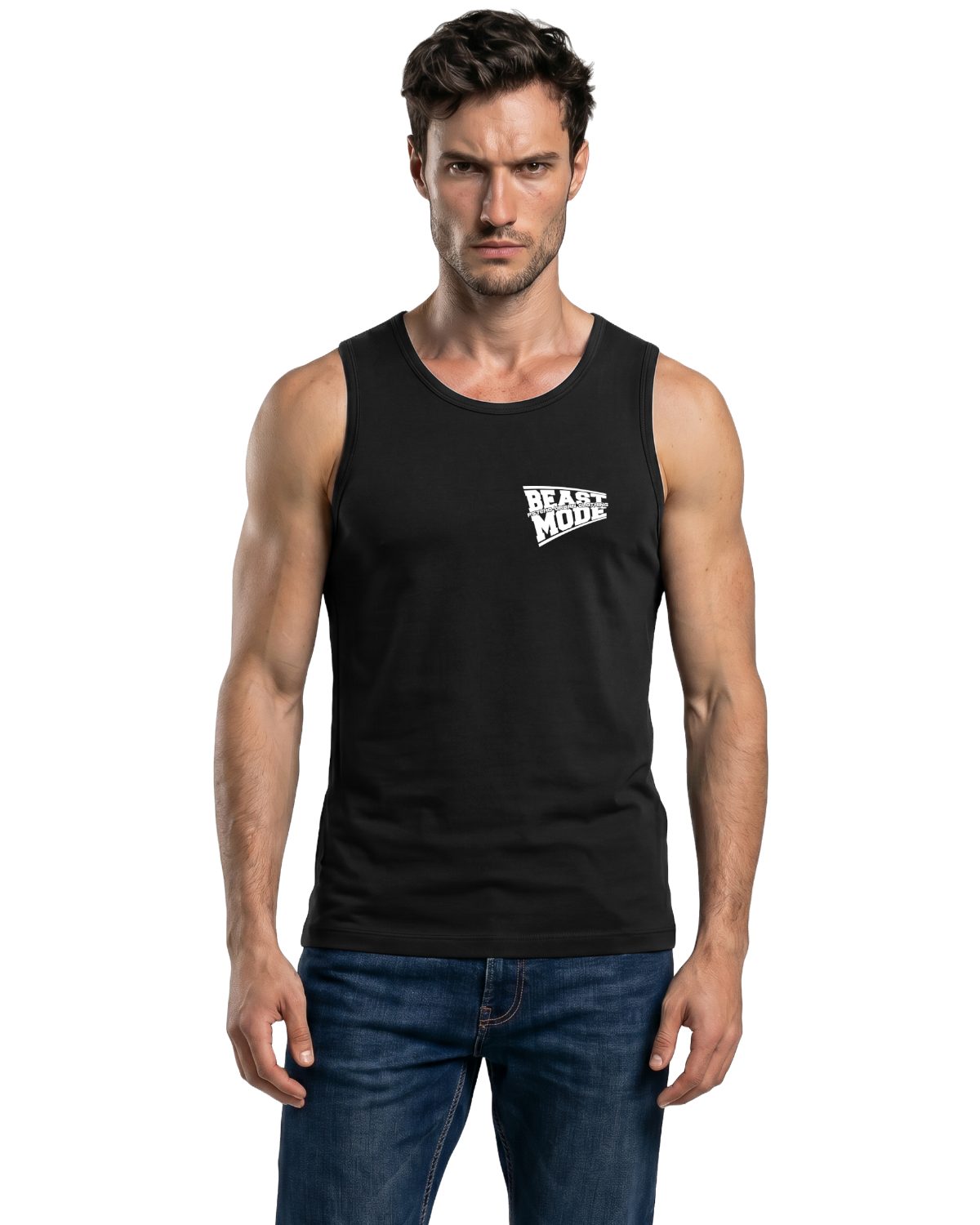 Psycho Urban Tanktop (Spar-Set, 2er Pack) mit Printaufdruck aus Baumwolle