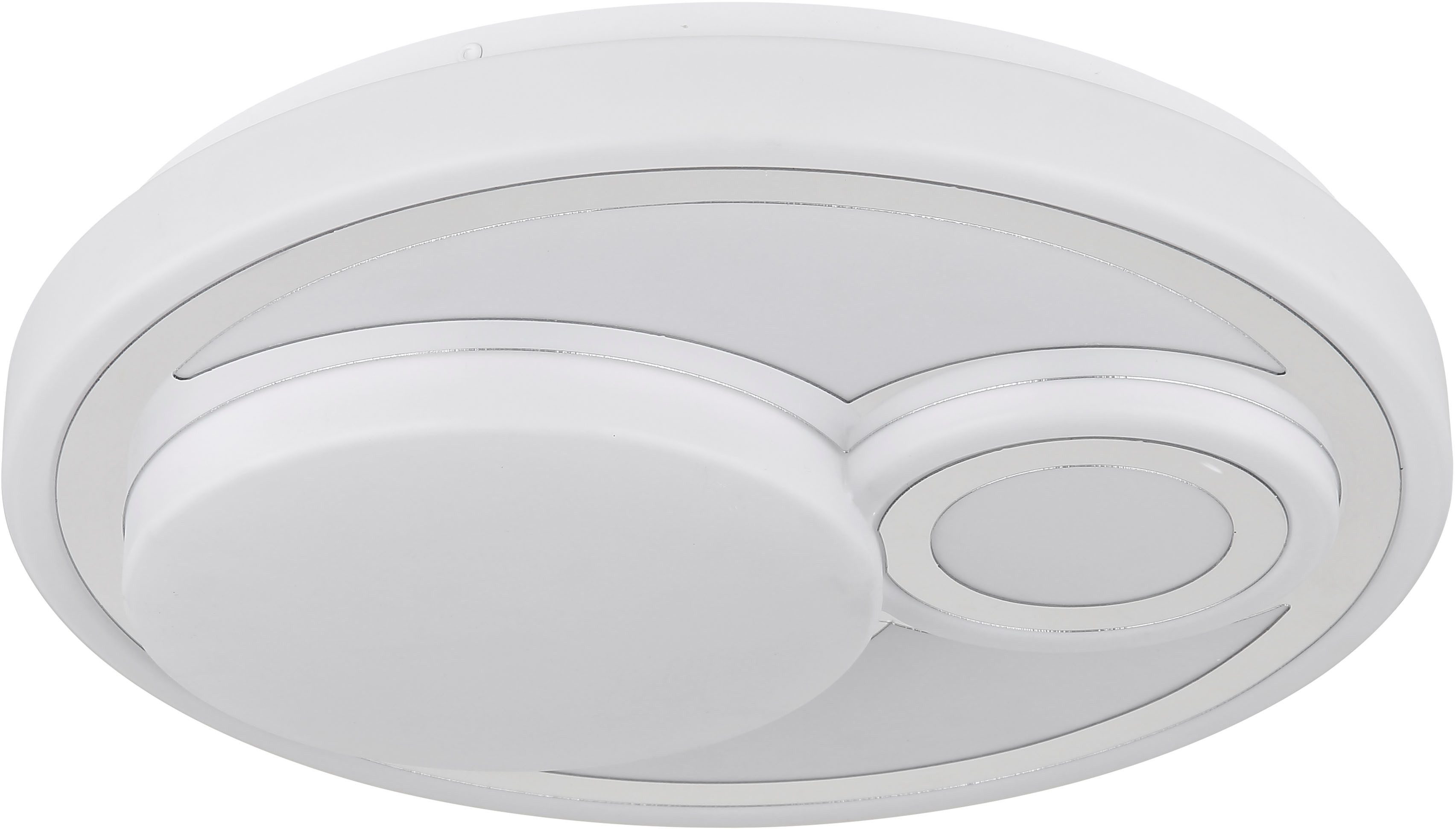 GLOBO LIGHTING Deckenleuchte RUIZ, Memoryfunktion, LED fest integriert, warmweiß - kaltweiß, Deckenlampe Wohnzimmer-Leuchte Schlafzimmer-Leuchte Flur Küche