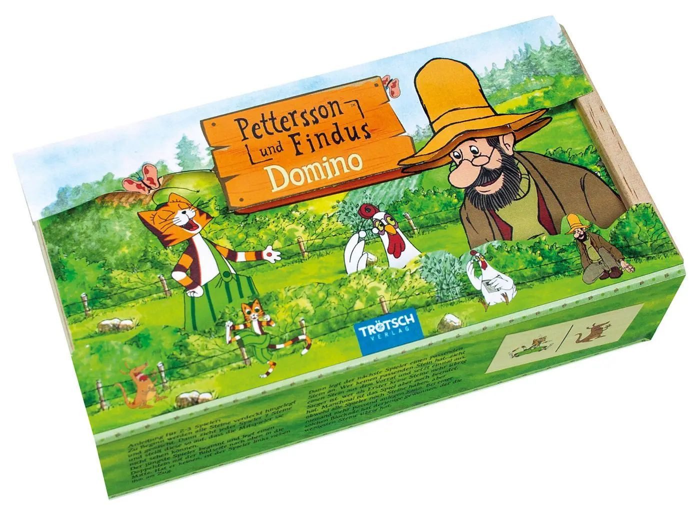 Spiel Holz-Domino Pettersson und Findus