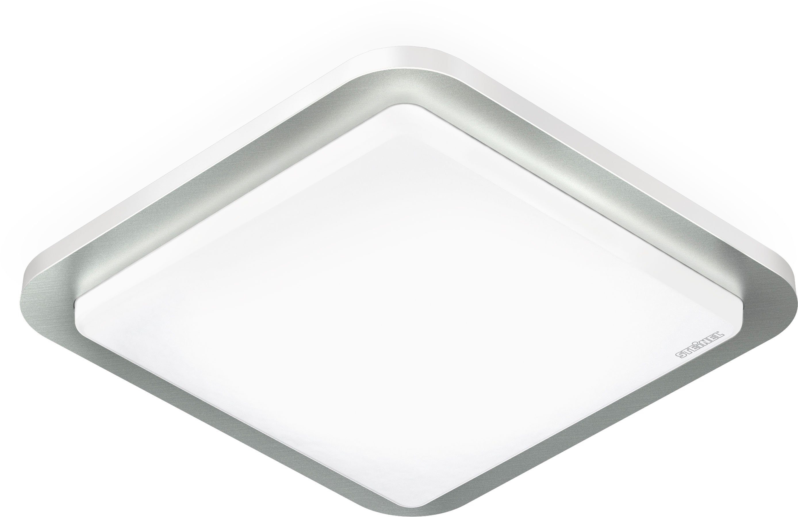 steinel LED Deckenleuchte RS, Bewegungsmelder, LED fest integriert, Warmweiß, 360Â° Bewegungsmelder,Edelstahl+LED-Leuchtmittel, Warmweiß,Deckenlampe