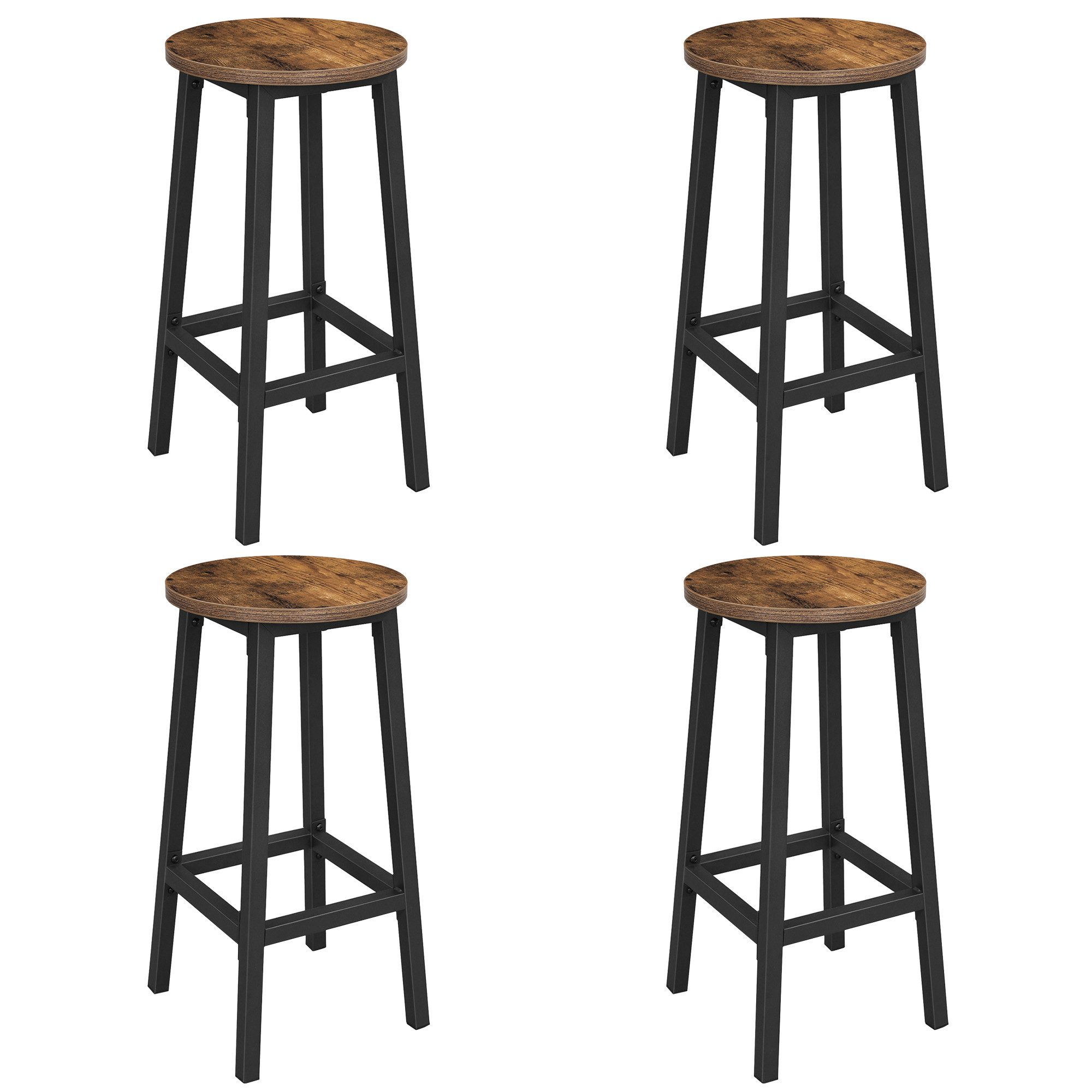 VASAGLE Barhocker Barstühle (Set, 4 St., 4er), Barhocker, 2er Set, Barstühl günstig online kaufen
