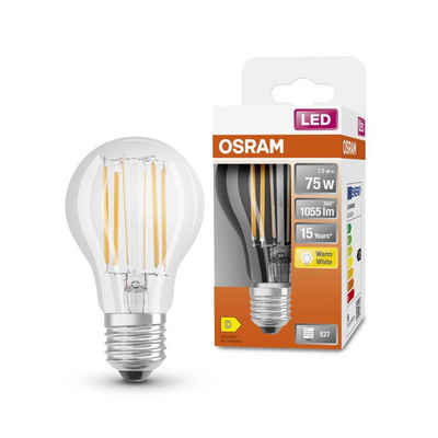 Osram LED-Leuchtmittel E27 FILAMENT LED-LEUCHTMITTEL KLAR, E27, warmweiß