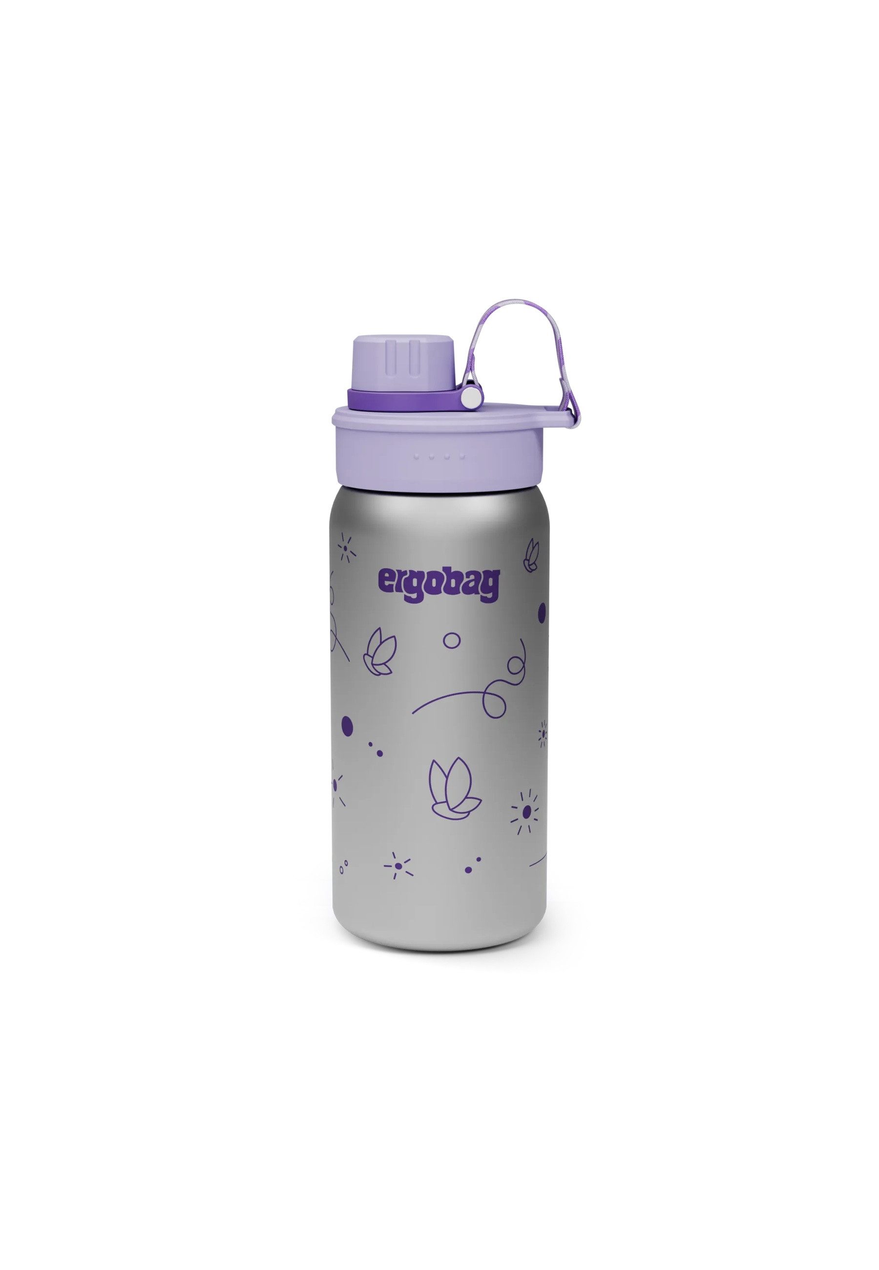 ergobag Trinkflasche Edelstahl Trinkflasche, auslaufsicher und kohlensäuregeeignet