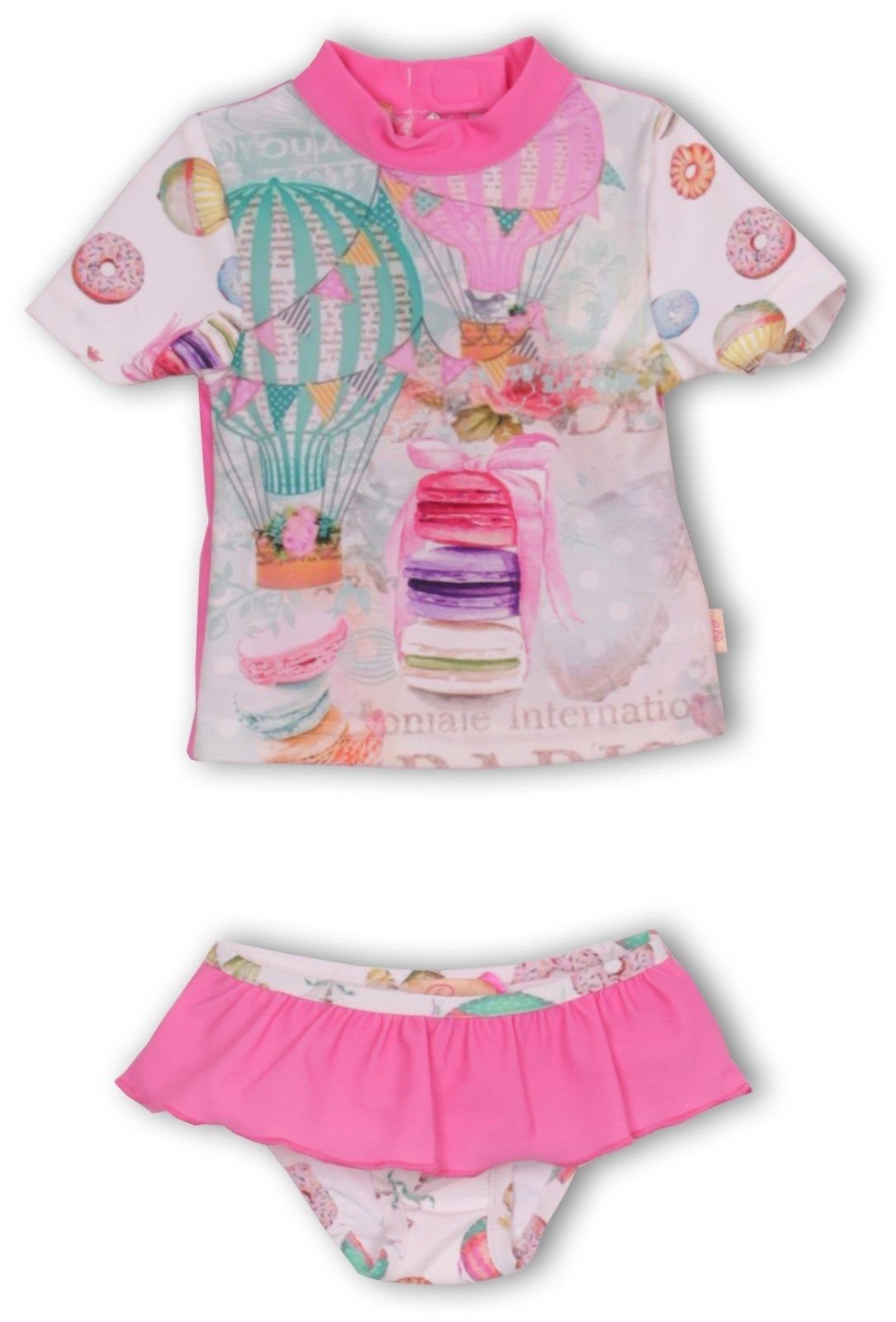 Pezzo D'oro Badeanzug »Mädchen-Schwimmanzug 2-teilig UVSchutz UFP50+ pink  gemustert« online kaufen | OTTO