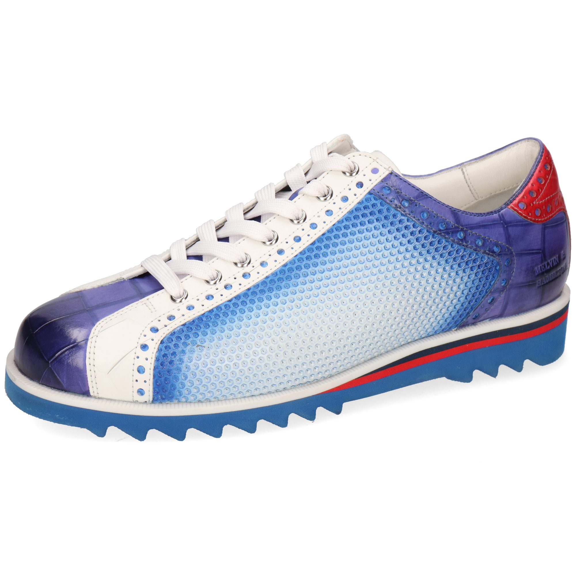 Melvin & Hamilton Hadrian 7 Leder-Sneakers für Herren Sneaker Plateausohlen, Echtes Leder, Vegetabile Gerbung