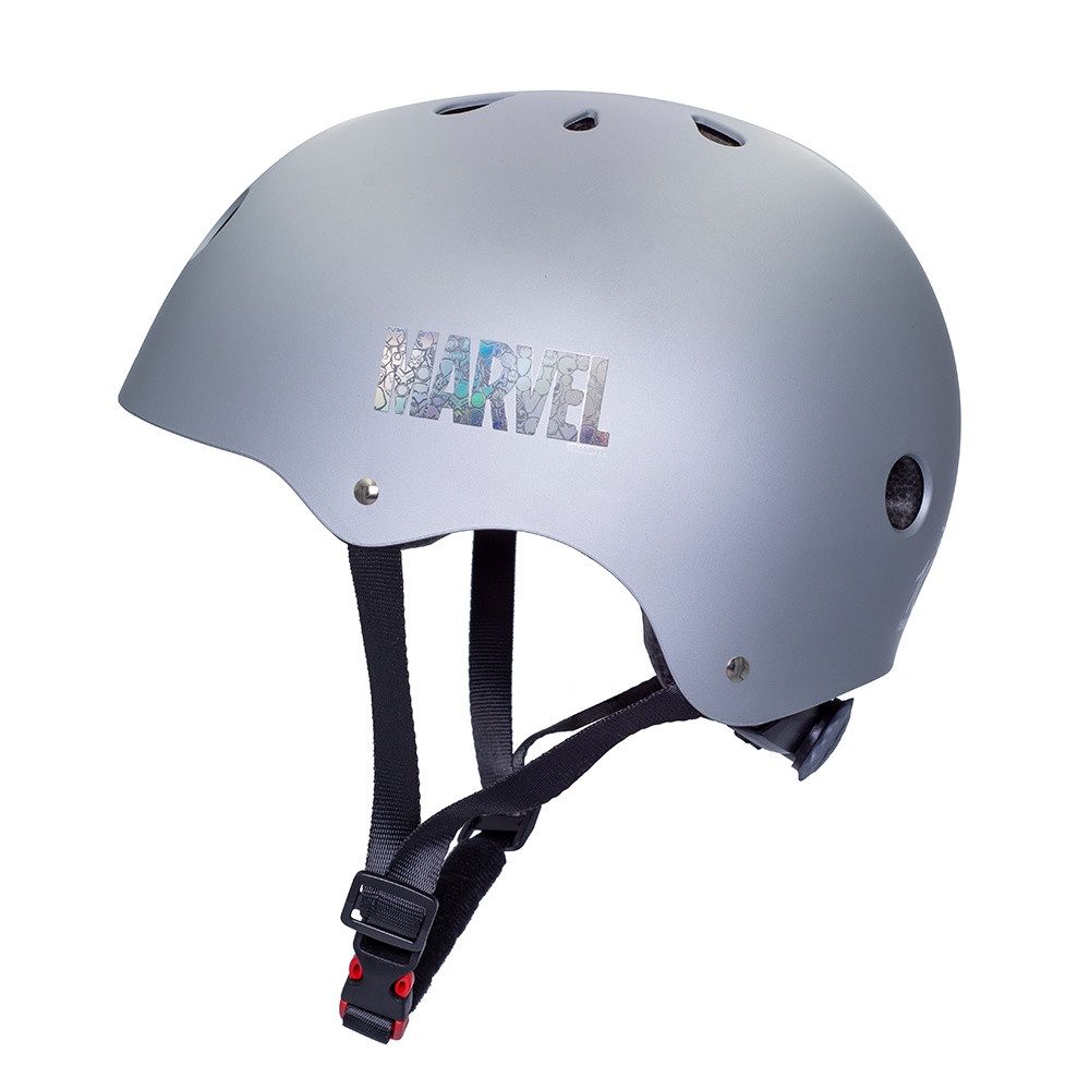 Seven Polska Kinderfahrradhelm "Marvel Platinum - D100", 56-59cm, Size M-L, ab ca. 10 Jahre