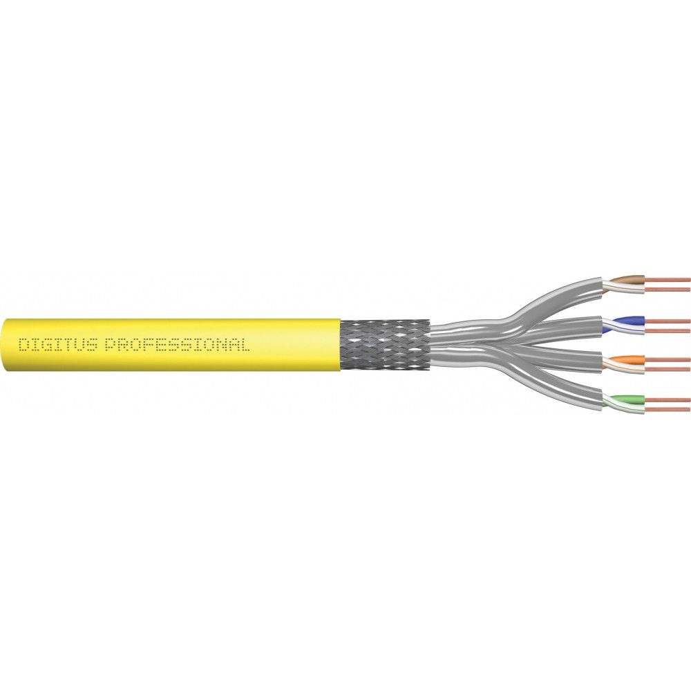 Digitus Digitus Cat.7a S/FTP Монтажный кабель 100m - Netzwerk Kabel. Netzwerkkabel, Halogenfreier Kabelmantel
