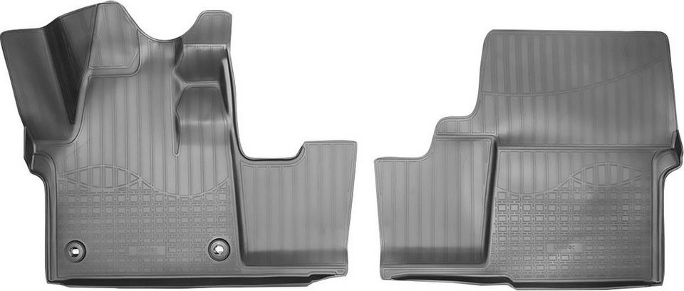 RECAMBO Passform-Fußmatten CustomComforts (2 St), für Toyota Proace, II ab  2016 vorne, perfekte Passform
