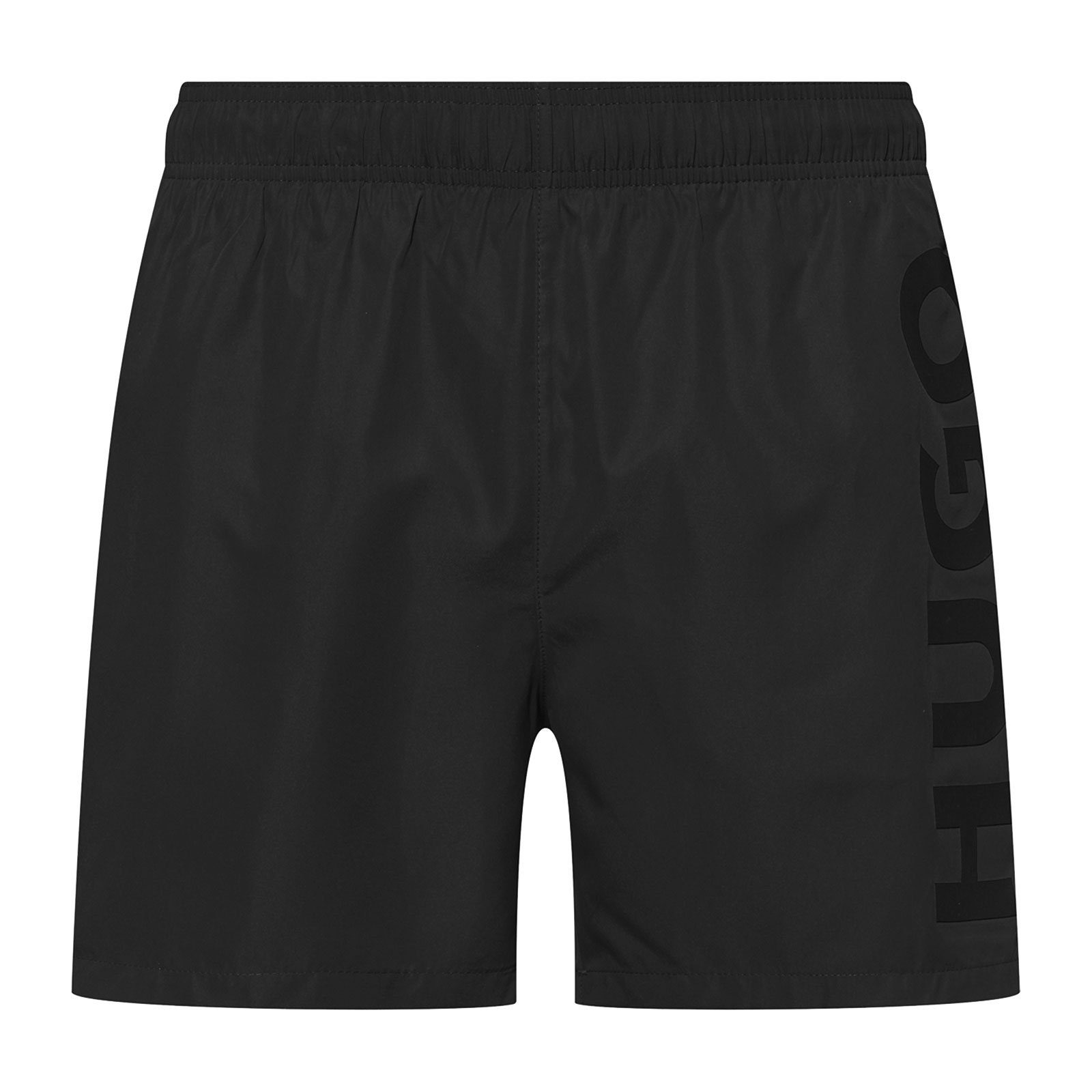 HUGO Badeshorts ABAS mit großem Markenschriftzug auf dem linken Bein 023 dark grey