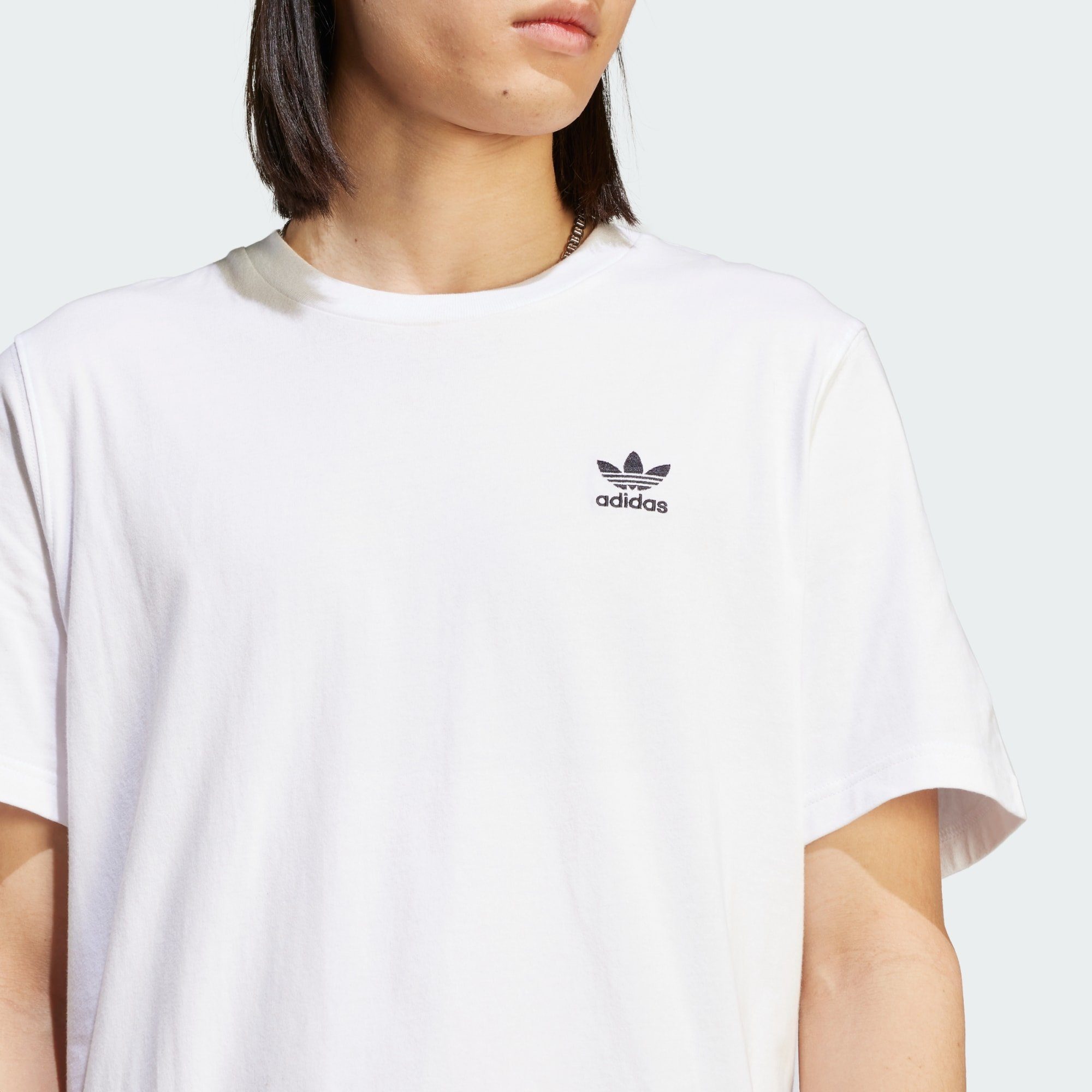 adidas Originals T-Shirt TREFOIL ESSENTIALS Black T-SHIRT White 