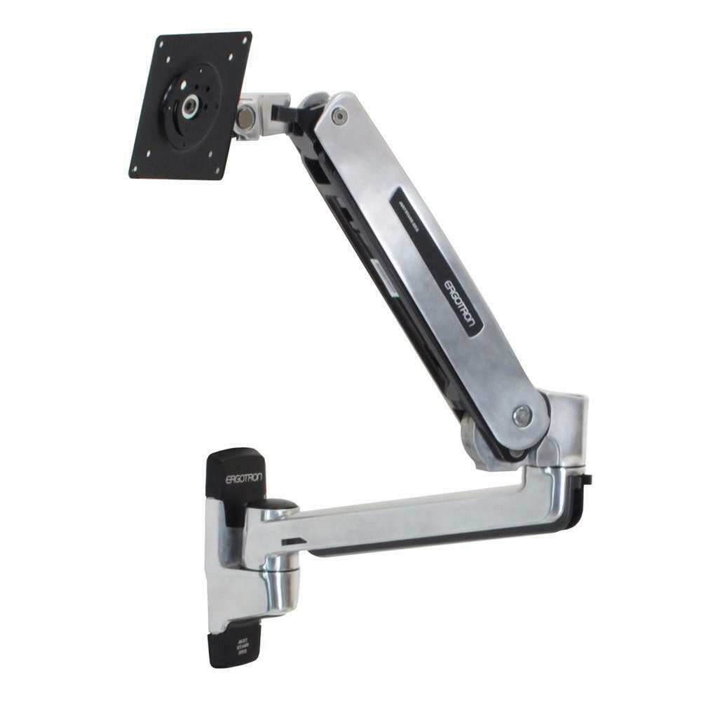 Ergotron Monitor-Halterung 45-353-026 LX HD Sitz-Steh-Wandmontage-LCD-Arm Aluminium, (Stilvolle Positionierung)