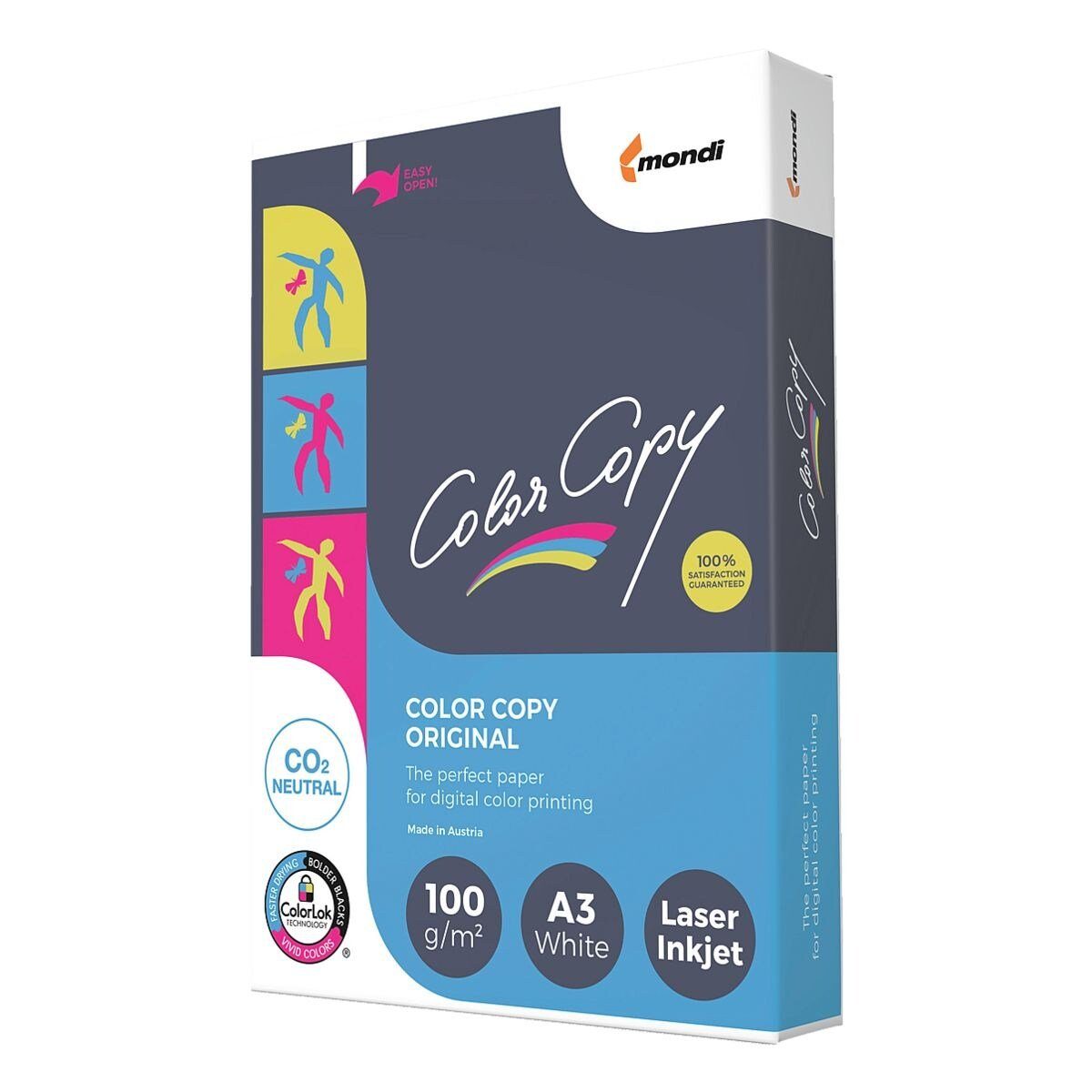 Mondi Business Paper Farblaser-Druckerpapier Color Copy, Format DIN A3, 100 g/m², 161 CIE, 500 Blatt