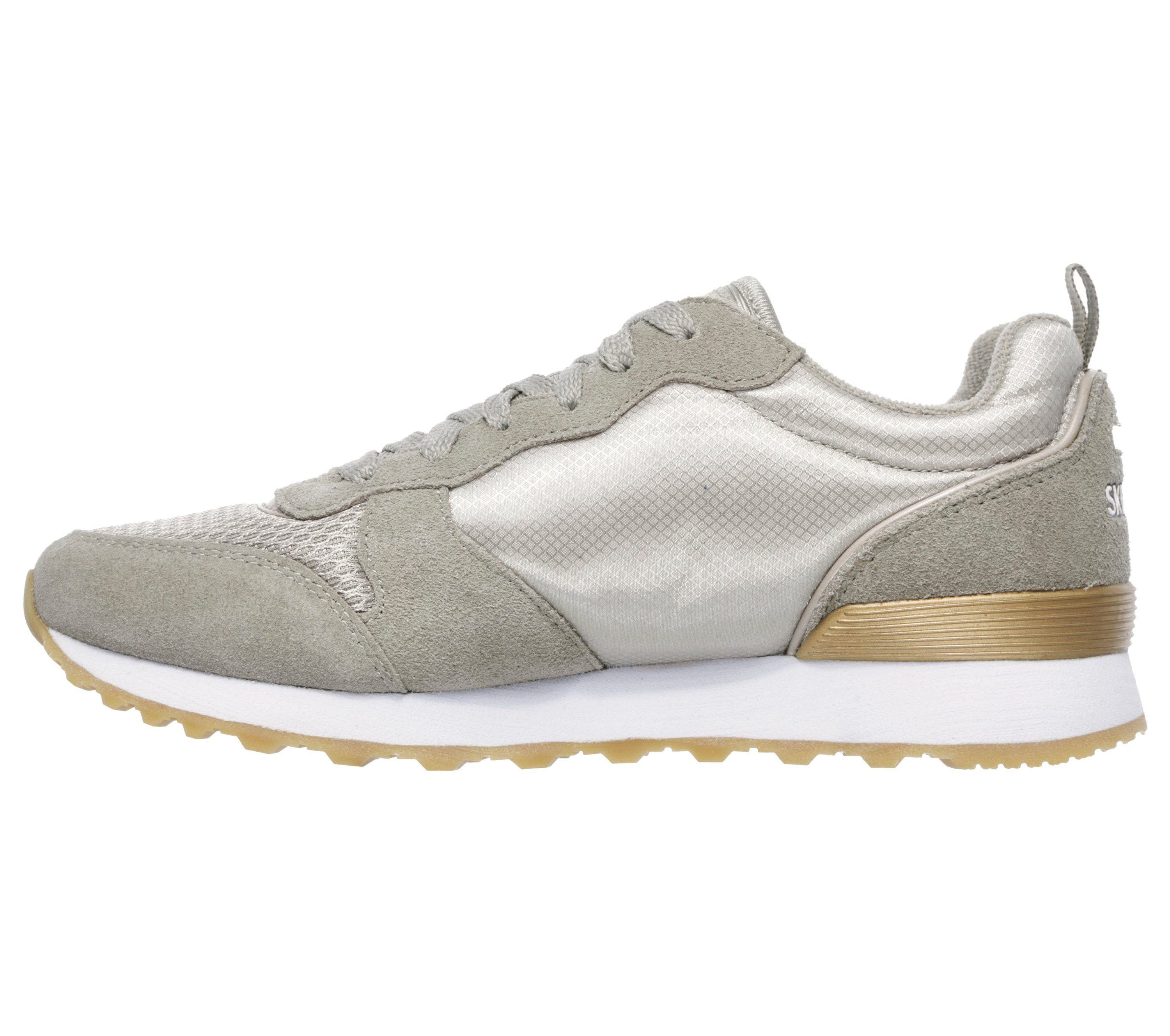Skechers OG 85 - GOLDN GURL Sneaker Schnürschuh, Original-Retro-Jogginschuh mit Air-Cooled Memory Foam®