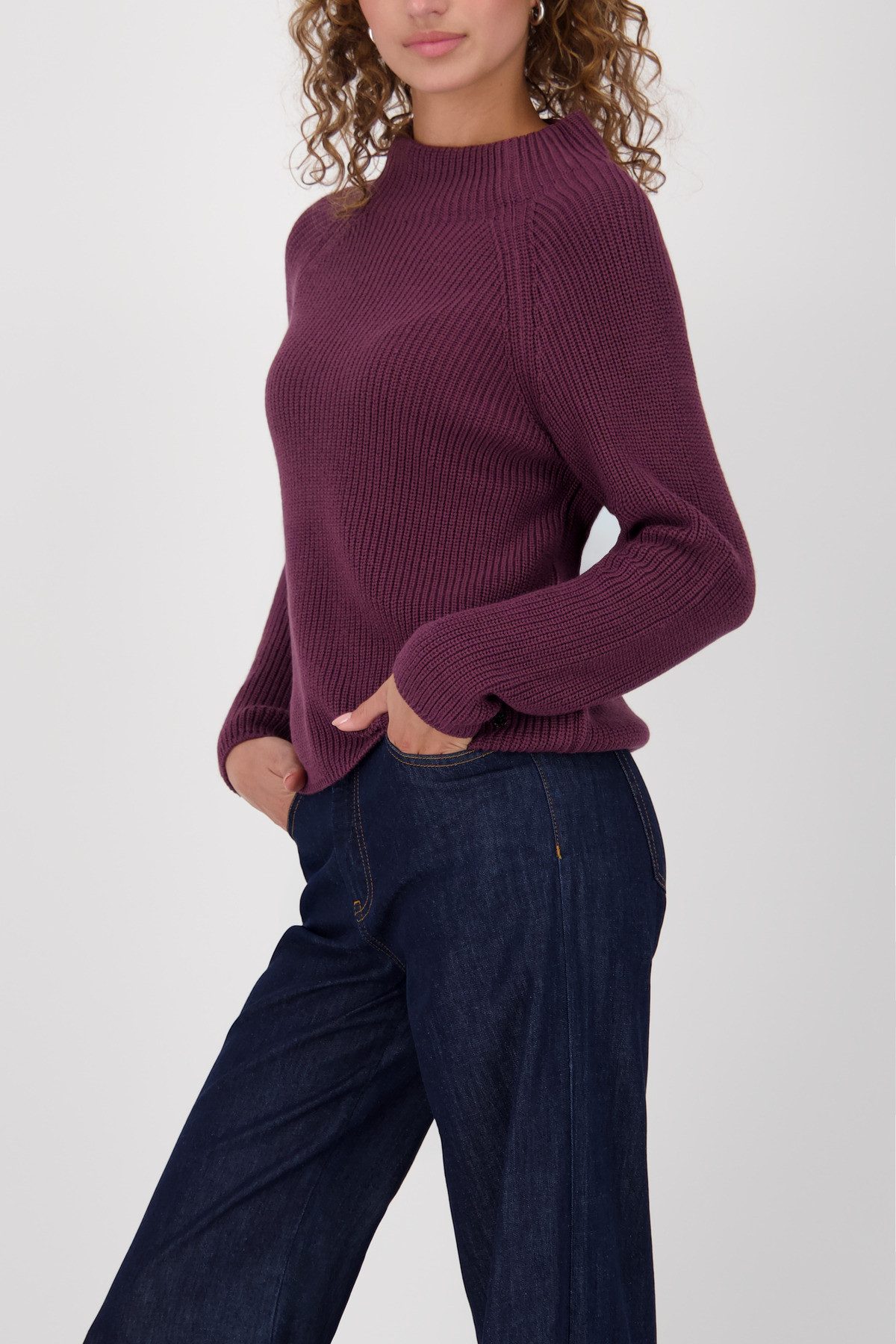 Monari Strickpullover Pullover Basic Perlfang Regular günstig online kaufen