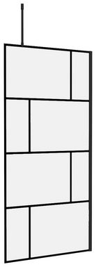 Marwell Walk-in-Dusche Bricks, Einscheibensicherheitsglas, (2 tlg), 90 x 195 cm, inkl. Haltestange für Deckenmontage