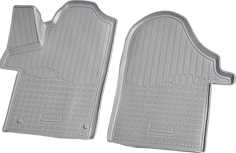 RECAMBO Passform-Fußmatten CustomComforts (2 St), für Mercedes V-Klasse,  W447 ab 2014 vorne, perfekte Passform, Pflegeleicht, strapazierfähig,  reißfest und geruchsneutral
