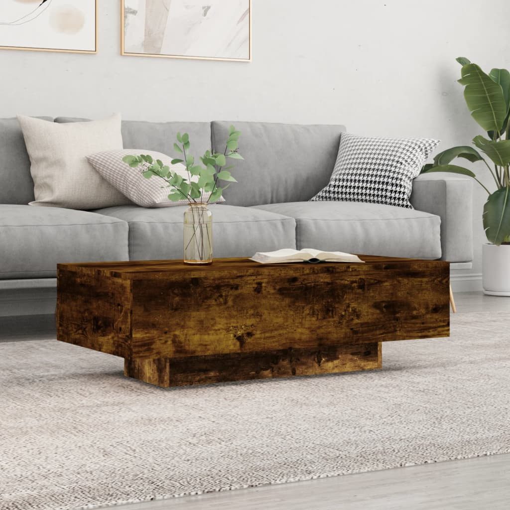 furnicato Couchtisch Räuchereiche 100x49,5x31 cm Holzwerkstoff (1-St) günstig online kaufen