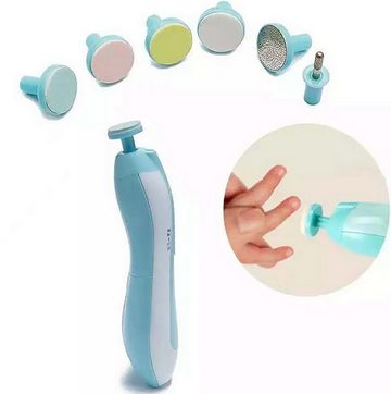 TPFBeauty Babypflege-Set Elektrische Baby Nagelfeile mit Akku Sicherer Baby-Nagelschneider, 1 tlg., Pediküreset Elektrisch für Säuglinge und Kleinkinder - Blau