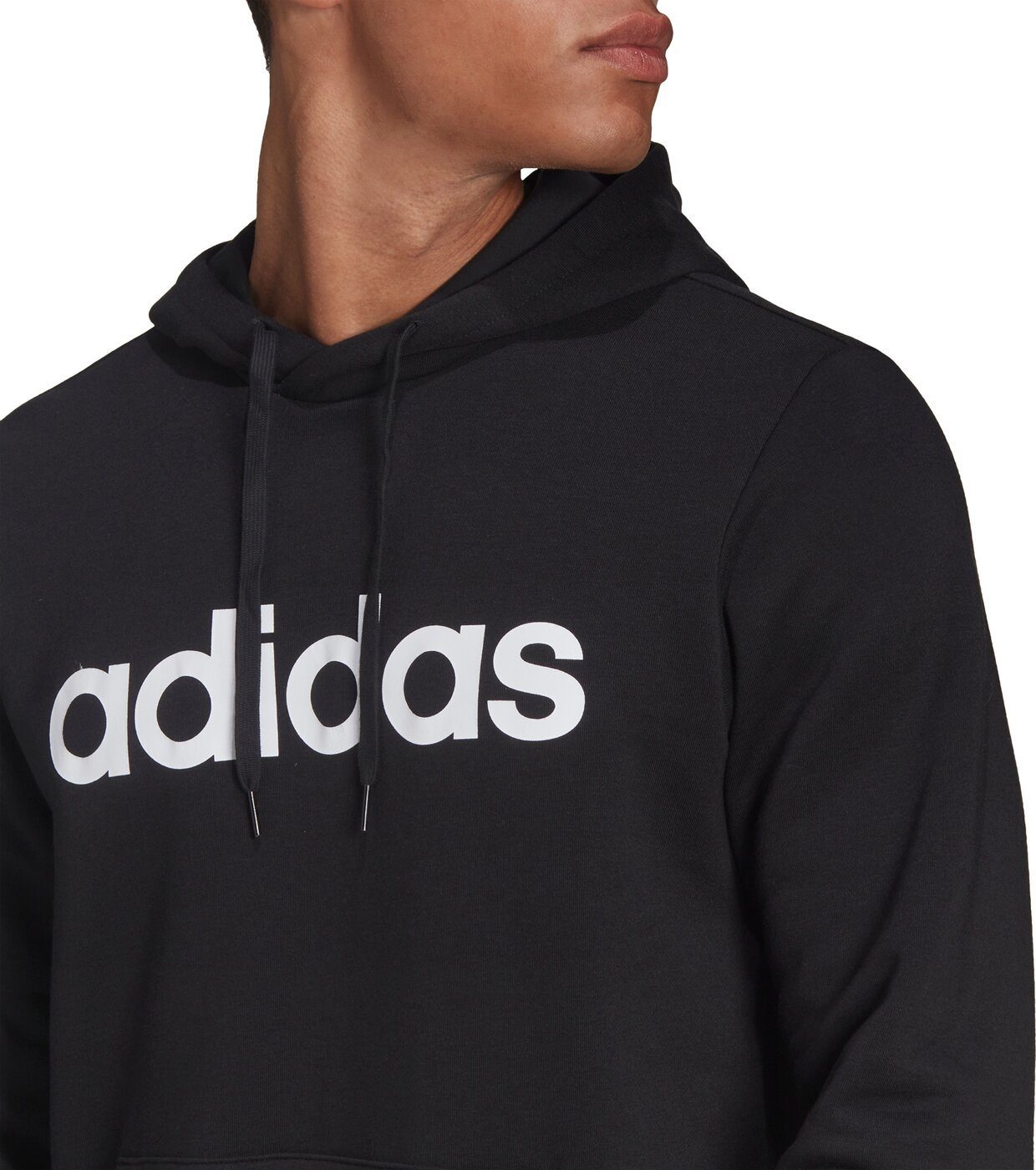 adidas Sportswear Kapuzensweatshirt LIN FL M BLACK/WHITE HD