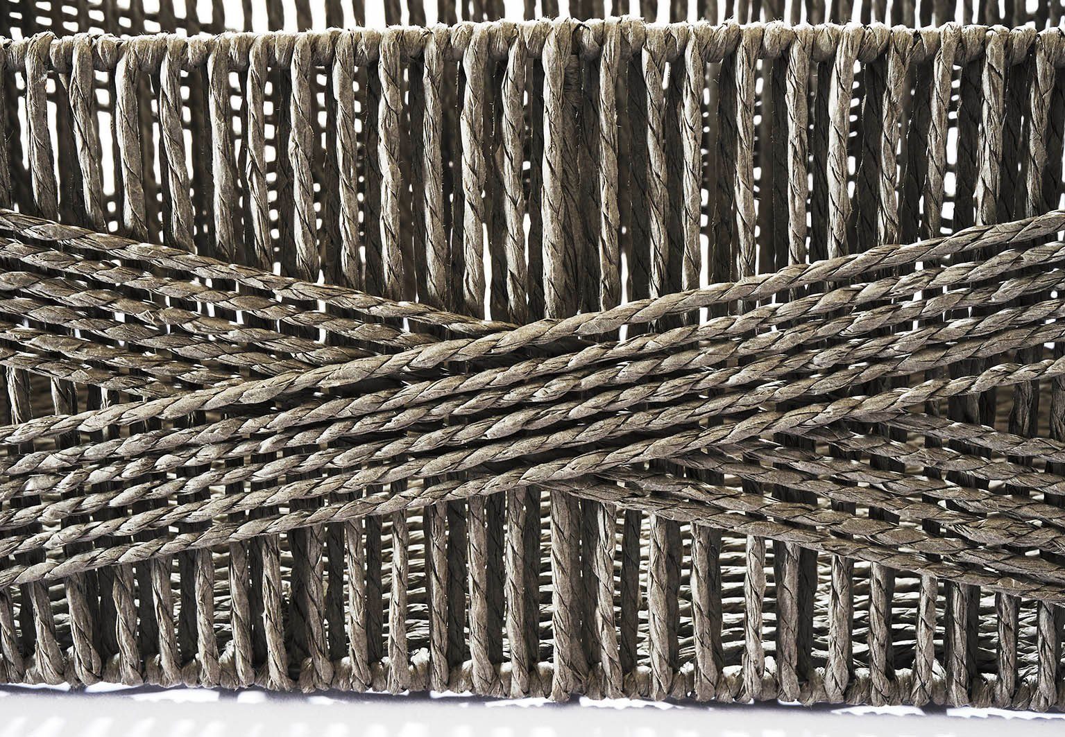 Kobolo Aufbewahrungskorb Regalkorb aus Holzgriffen mit 2er Papier Set