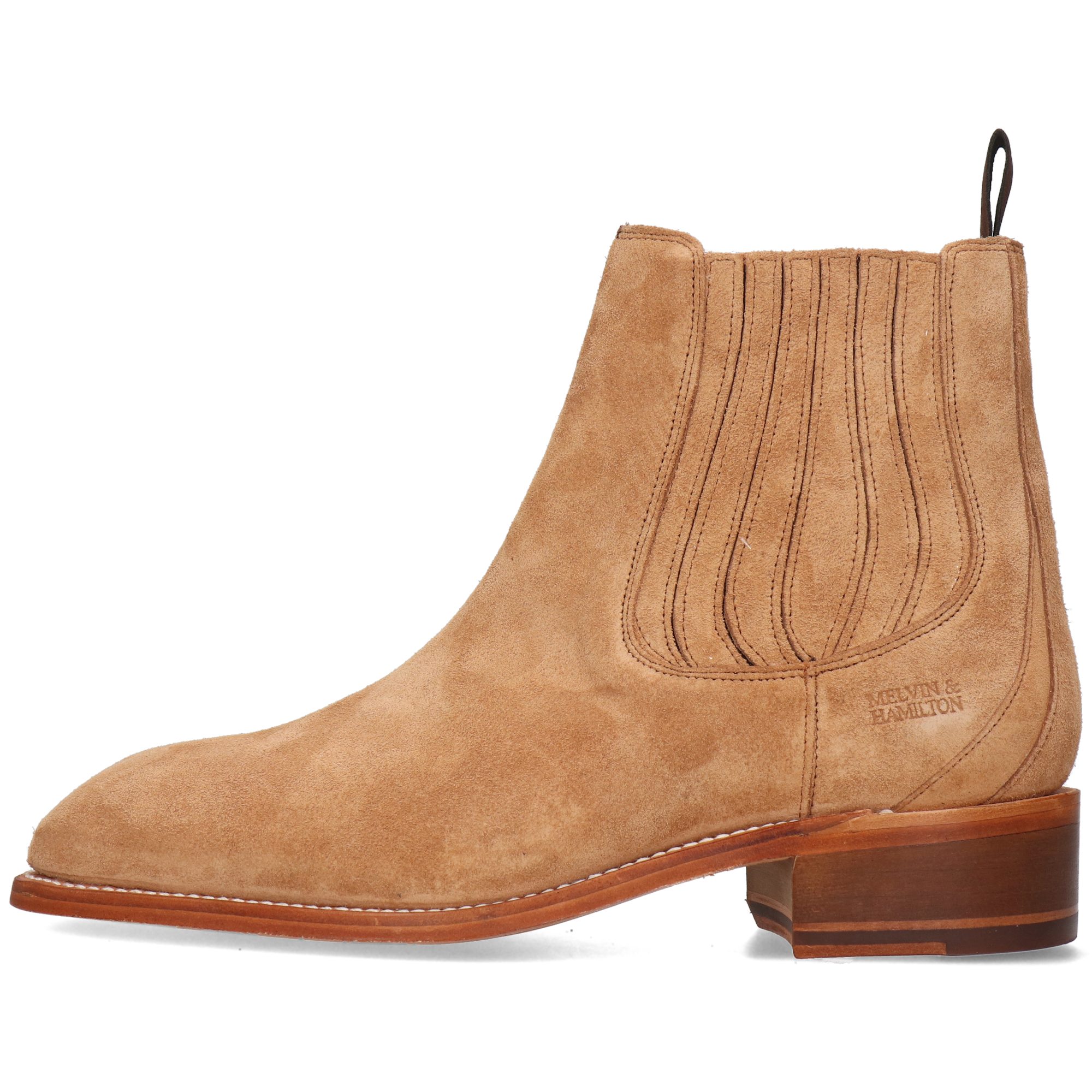 Melvin & Hamilton Wayne 1 Leder-Chelsea Boots für Herren Stiefelette Flache Absätze, Echtes Leder, Goodyear