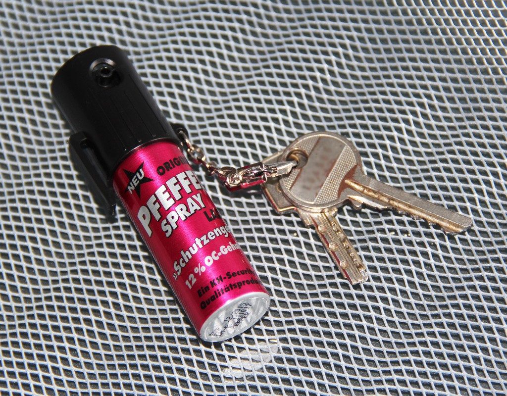 KH Security Marderspray Pfefferspray Lady Pink 15 ml mit Schlüsselanhänger, 1-St., Pfefferspray 15ml