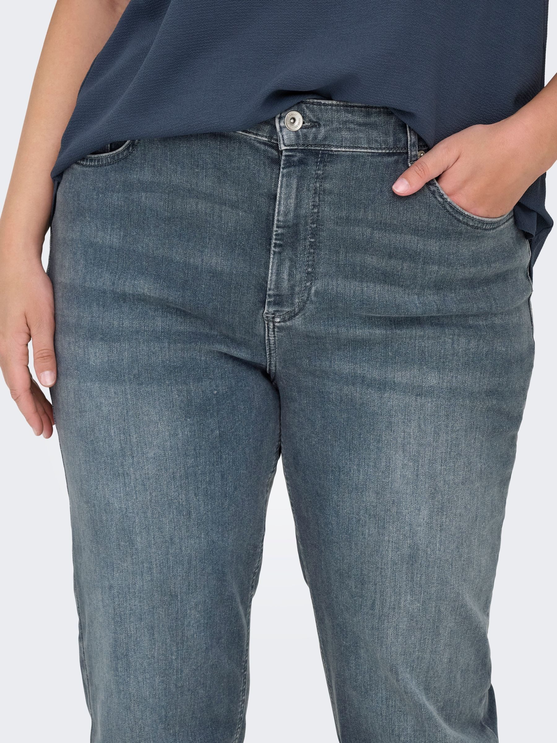 ONLY CARMAKOMA High-waist-Jeans CARWILLY HW STRAIGHT DNM REA2602 NOOS Baumw günstig online kaufen