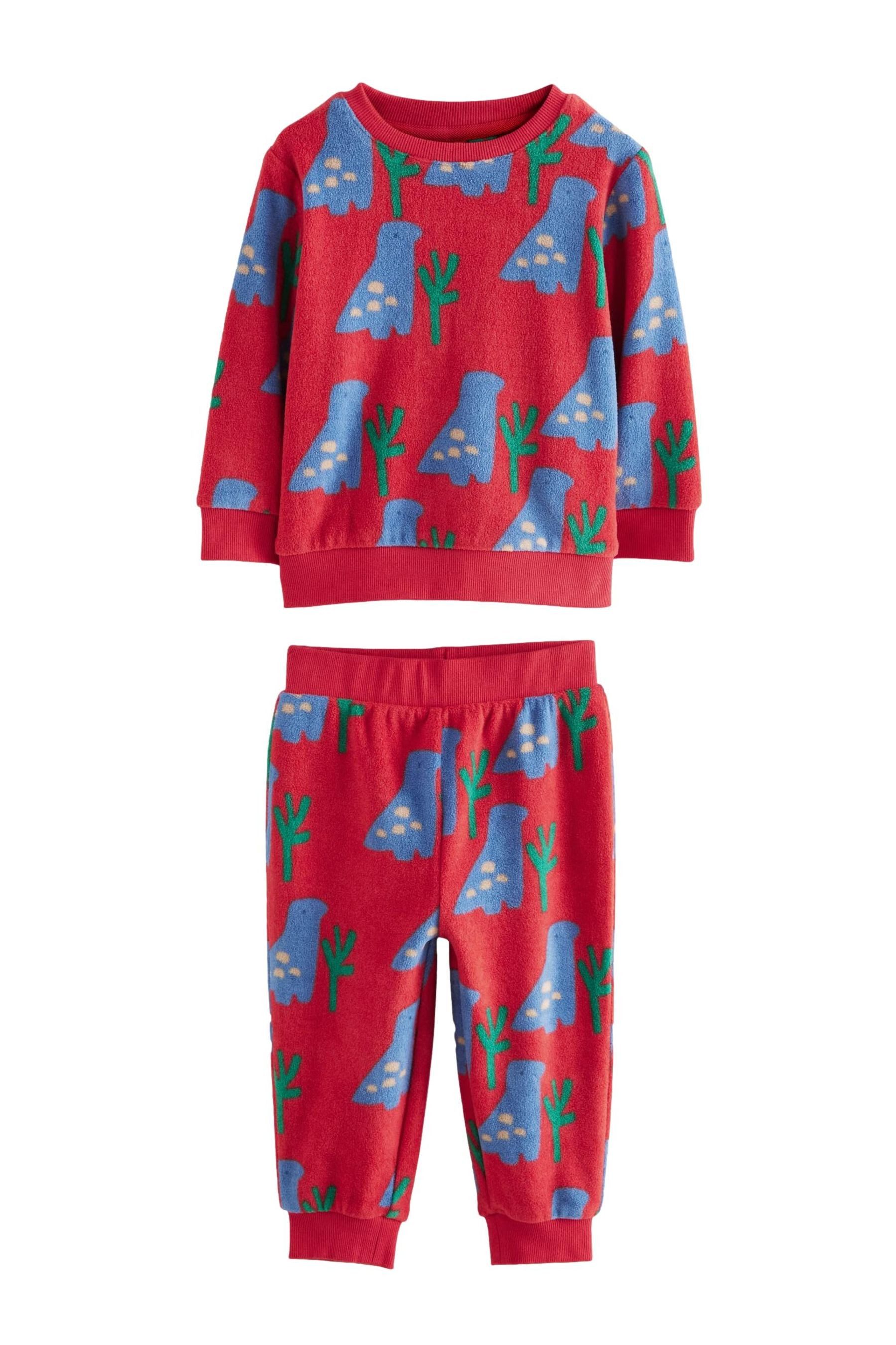 Pyjama Single Fleece-Schlafanzug mit Elasthan