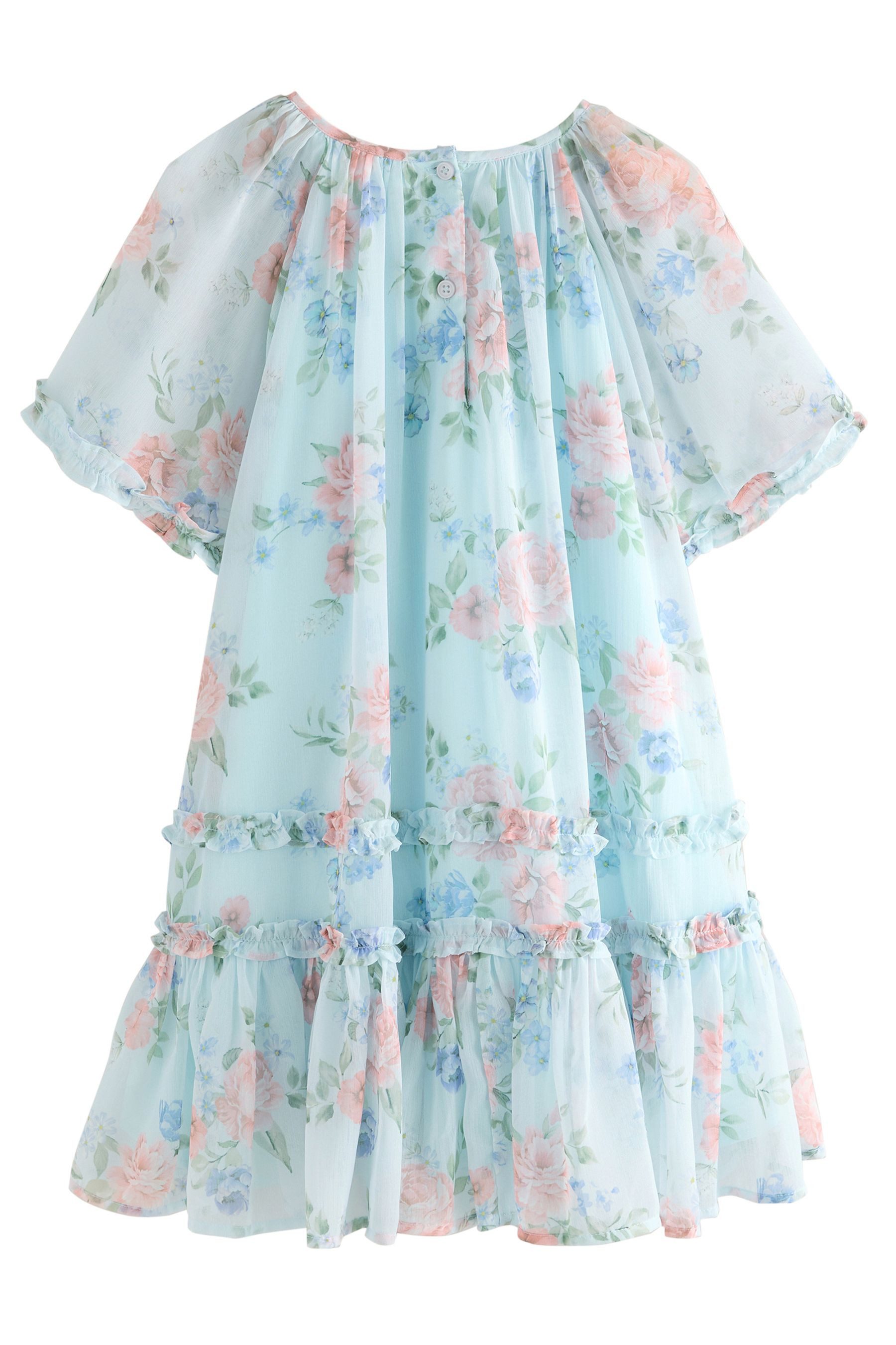Next Chiffonkleid Chiffonkleid mit Engelärmeln (1-tlg) günstig online kaufen