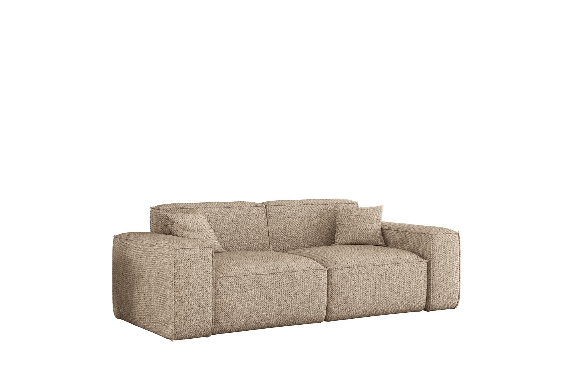Fun Möbel 2-Sitzer Sofa Designersofa CELES PREMIUM in Stoff Artico (Bukla), CELES PREMIUM, inkl. 2 Zierkissen
